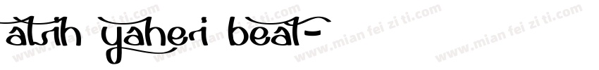alih yahei beat字体转换